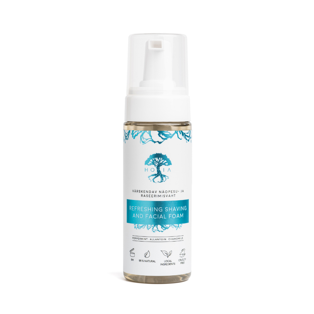 HOIA värskendav raseerimis- ja näopesuvaht, 150 ml