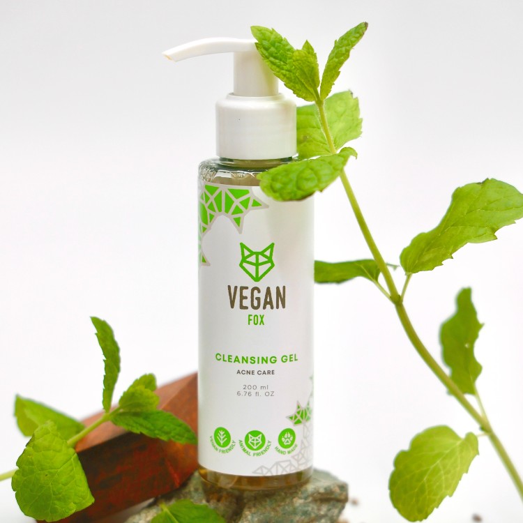 Vegan Fox Acne Skin Care -puhdistusgeeli, 200 ml