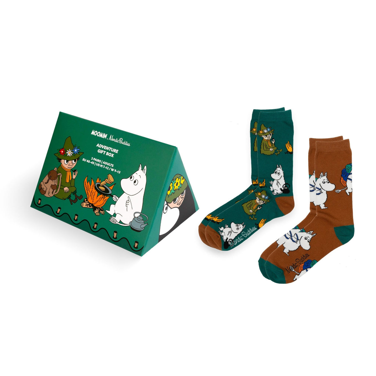 Moomin by NordicBuddies meeste sokikomplekt kinkekarbis "Adventure" (40–45)