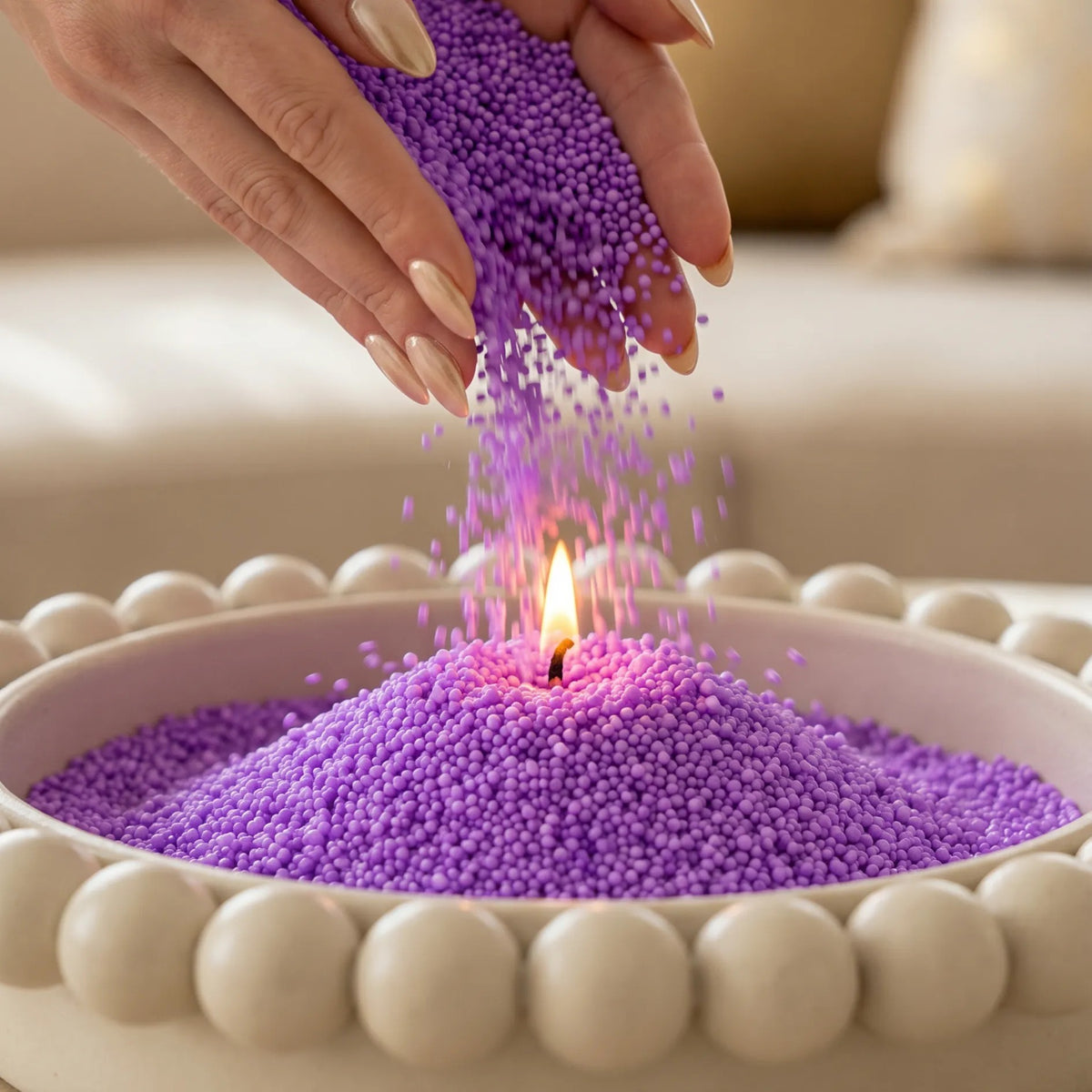 Candledust lõhnatu küünlaliiv - Ametüst, 1 kg