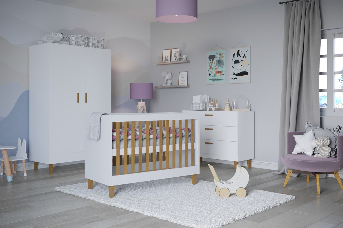 Kocot Kids beebivoodi "Kubi" - Valge