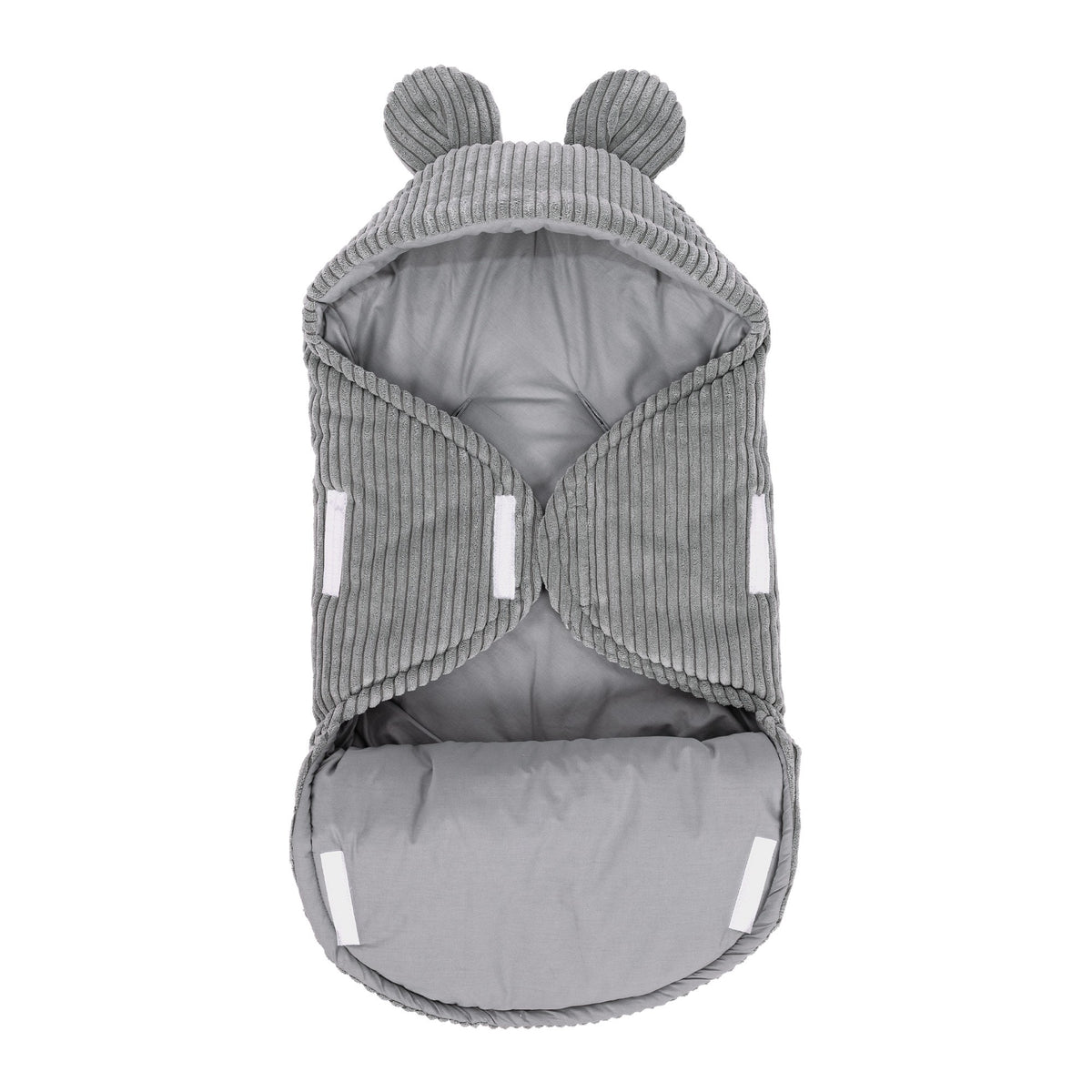 MeowBaby® velvetist karukõrvadega mähkimistekk - Hall