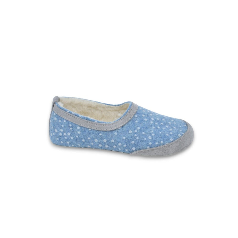 OmaKing laste barefoot-sussid "Poksa" - Blue Dots