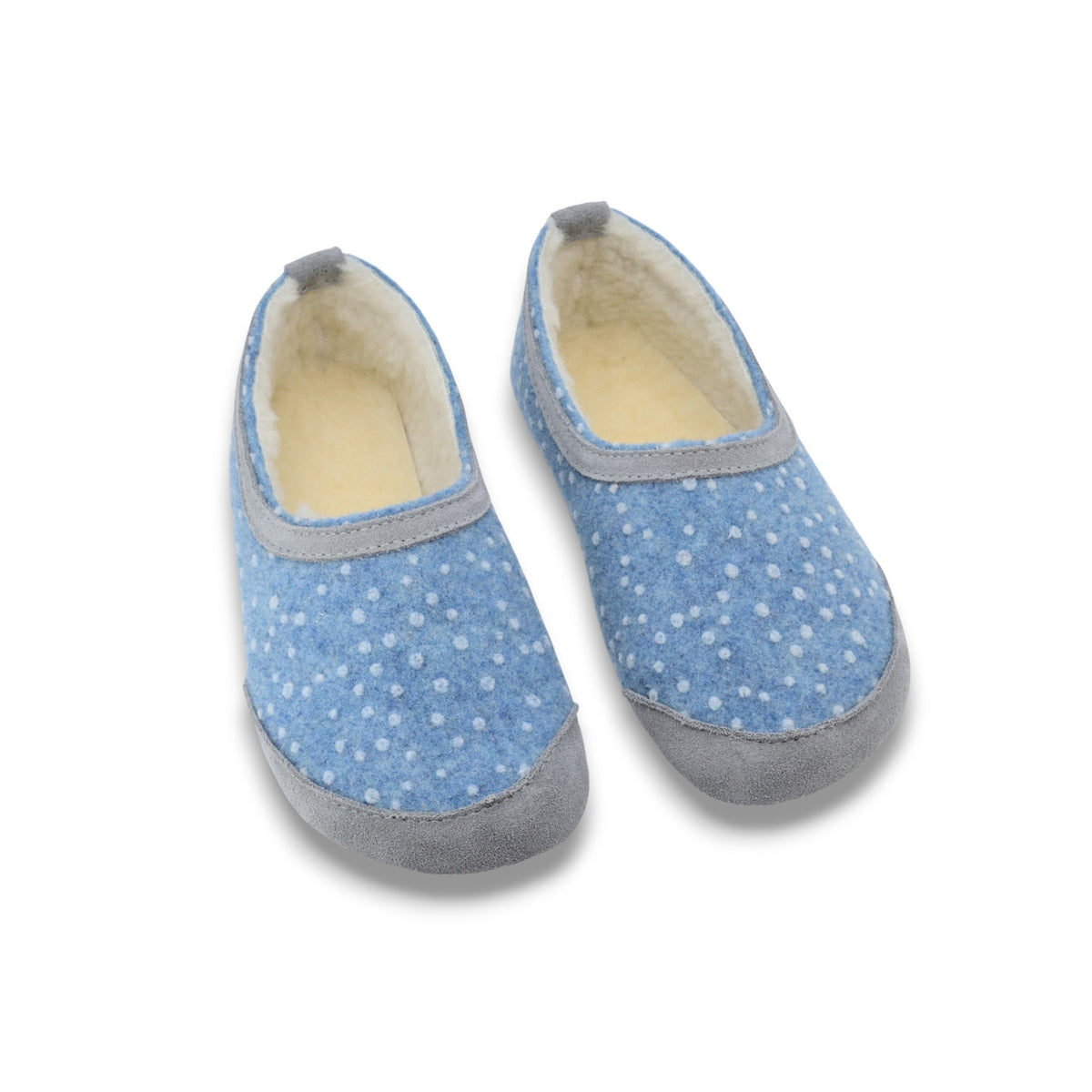 OmaKing laste barefoot-sussid "Poksa" - Blue Dots