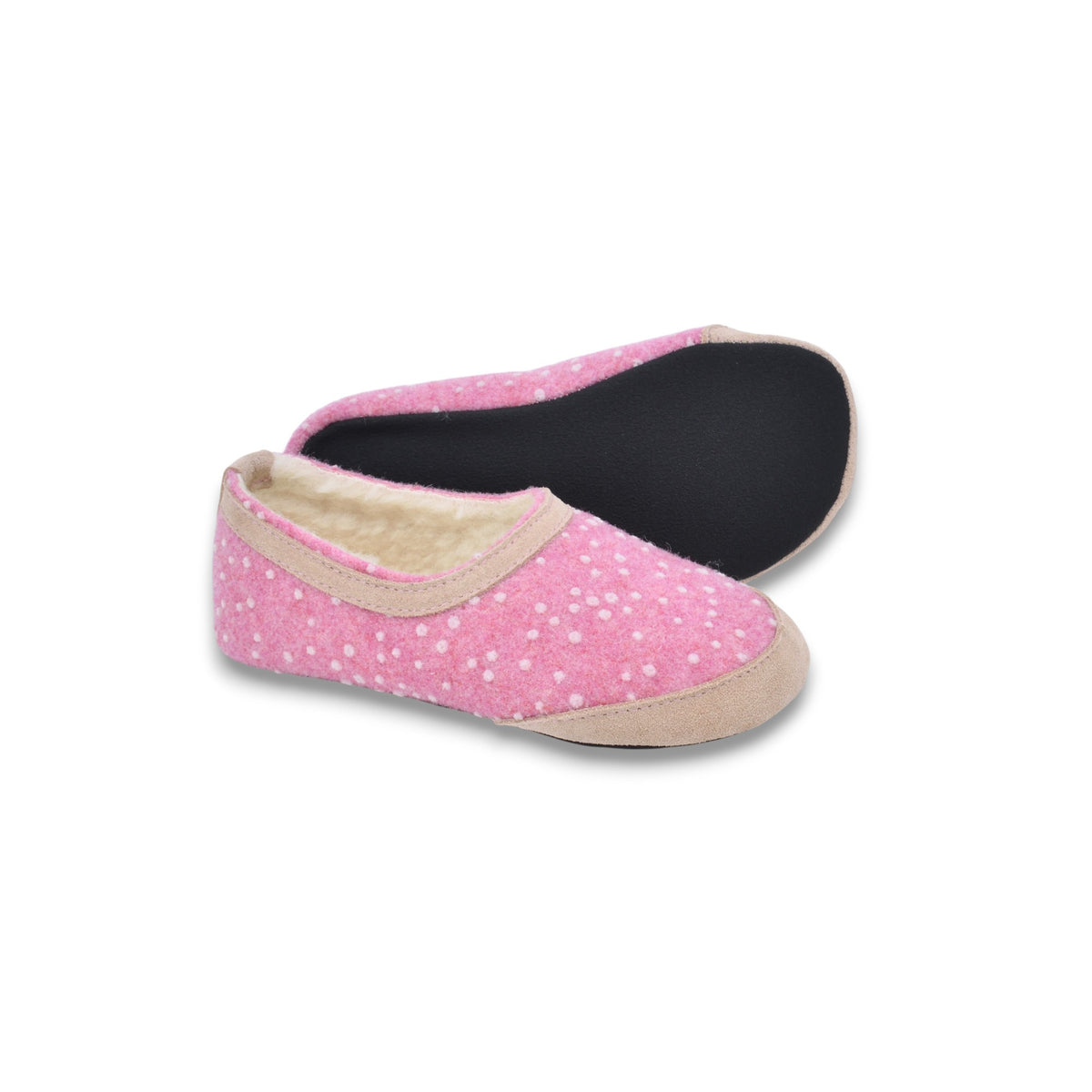 OmaKing laste barefoot-sussid "Poksa" - Pink Dots
