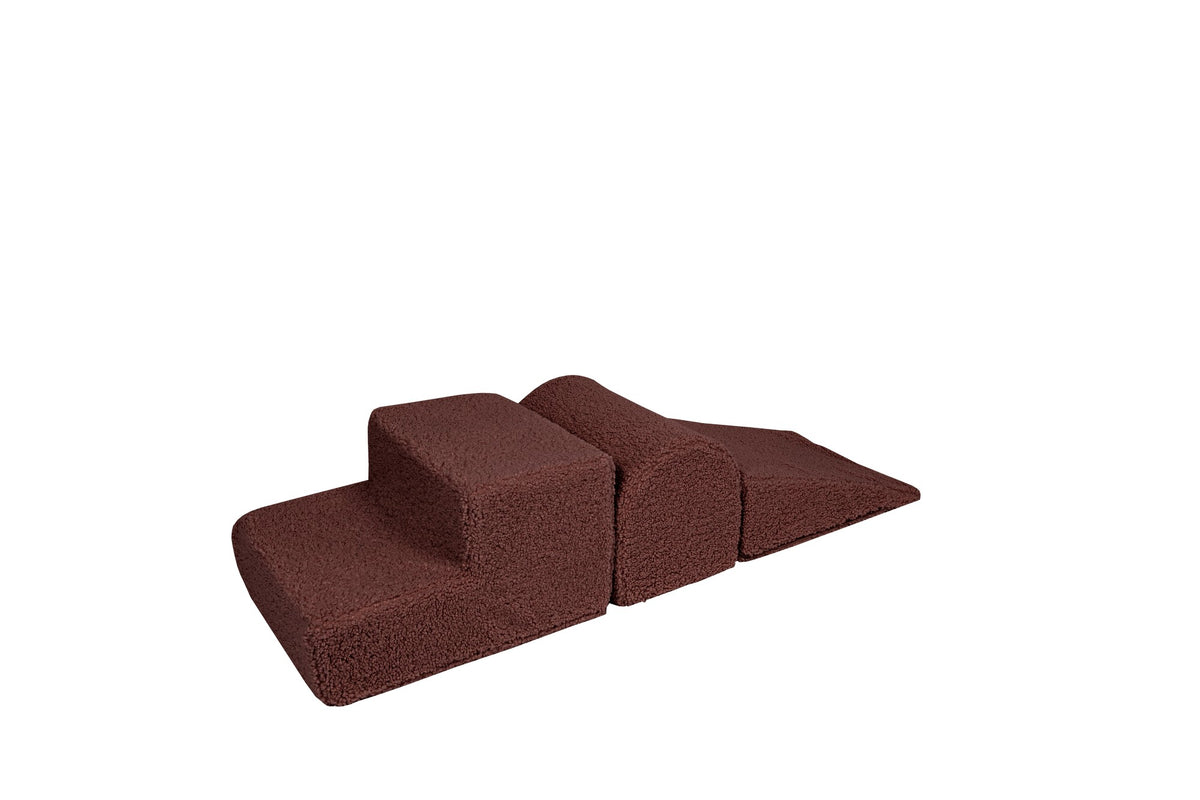 MeowBaby® velvetist klotsikomplekt Bearly, 3 osa - Pruun