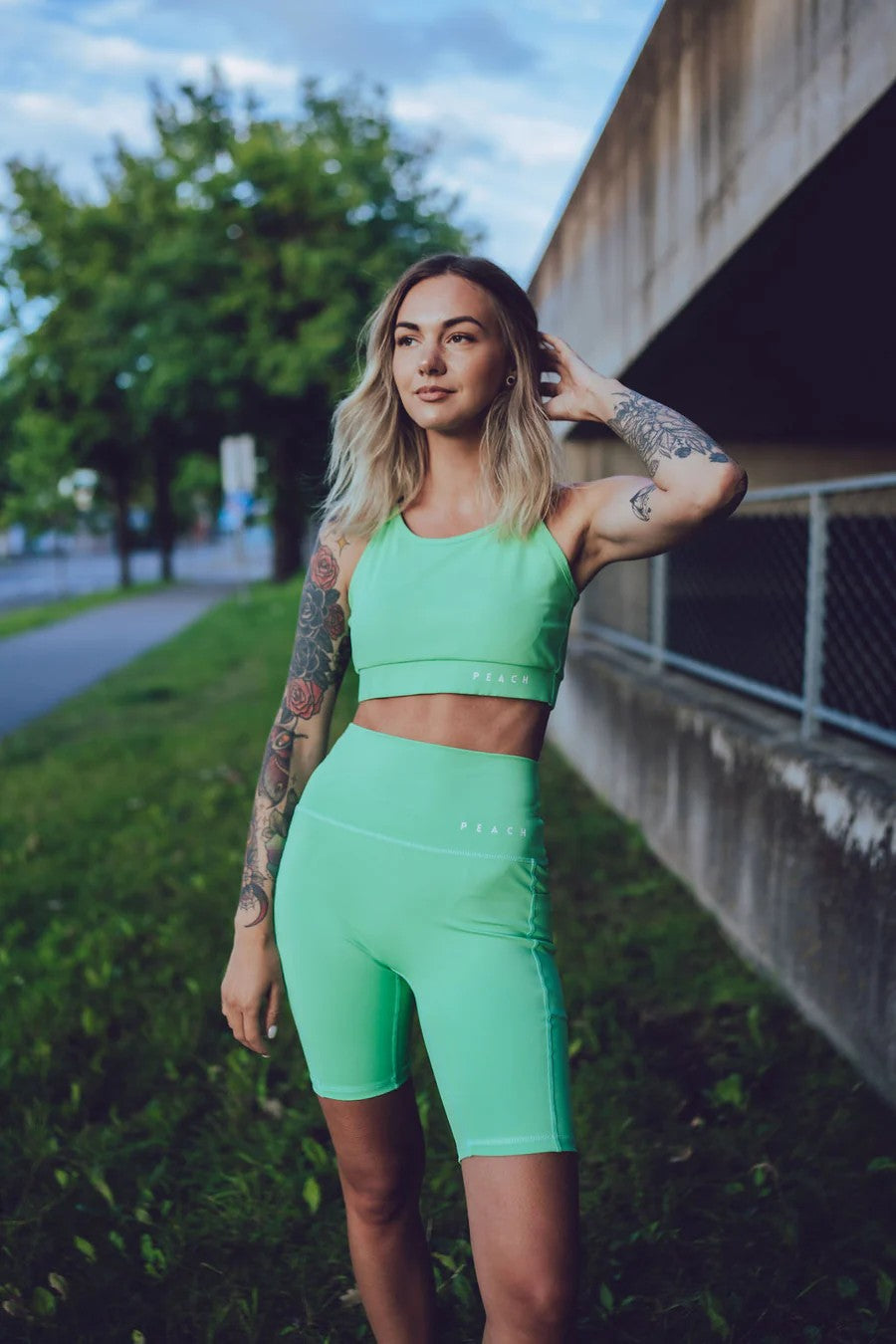 Peachlabel rattapüksid - Roheline