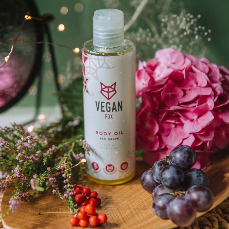 Vegan Fox Red Grape -vartaloöljy, 200 ml