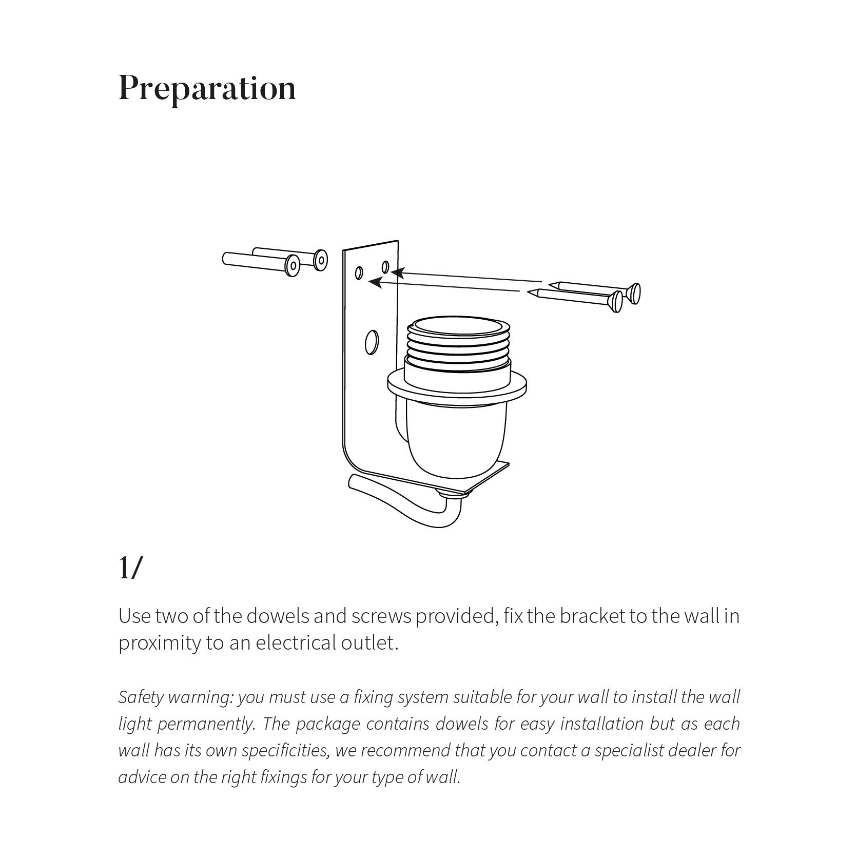 Ceramic wall light CURVE - Black
