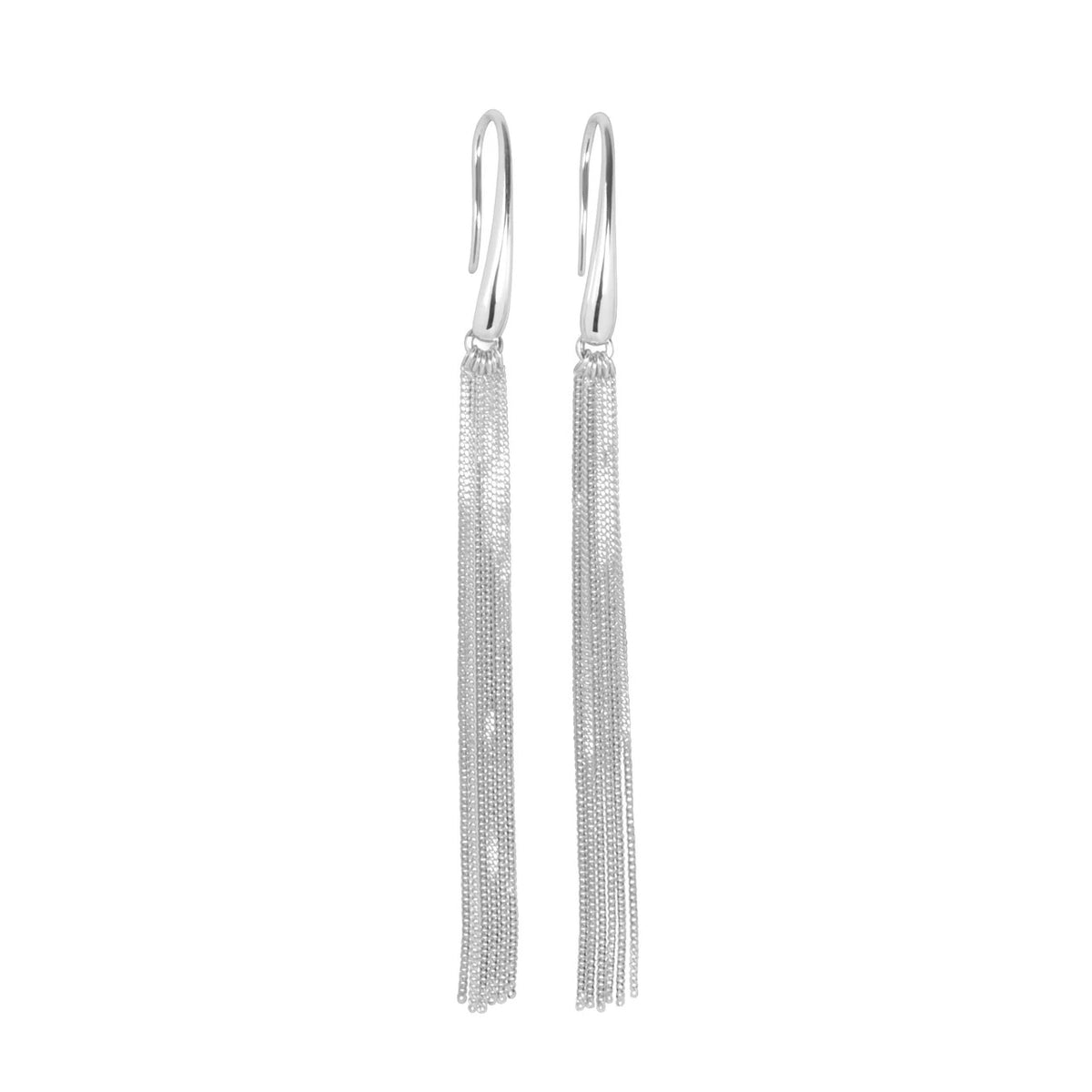 MyaMoon "Cherie L-Tassel" tutiga kõrvarõngad – 925 hõbe, 9 cm