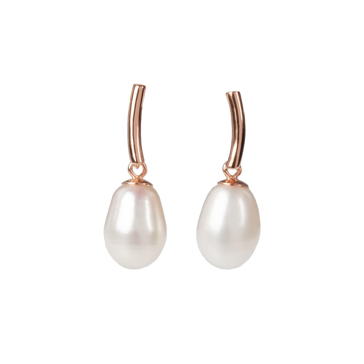MyaMoon "DayCharm Pearl Drop" pärlitega kõrvarõngad – 925 hõbe