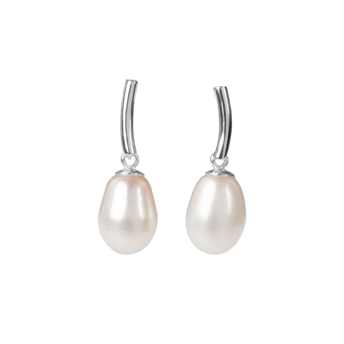 MyaMoon "DayCharm Pearl Drop" pärlitega kõrvarõngad – 925 hõbe