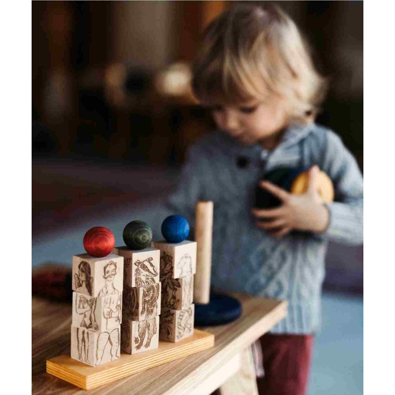 Wooden Story puidust pöörlev pusle "Dreamland" - Värviline