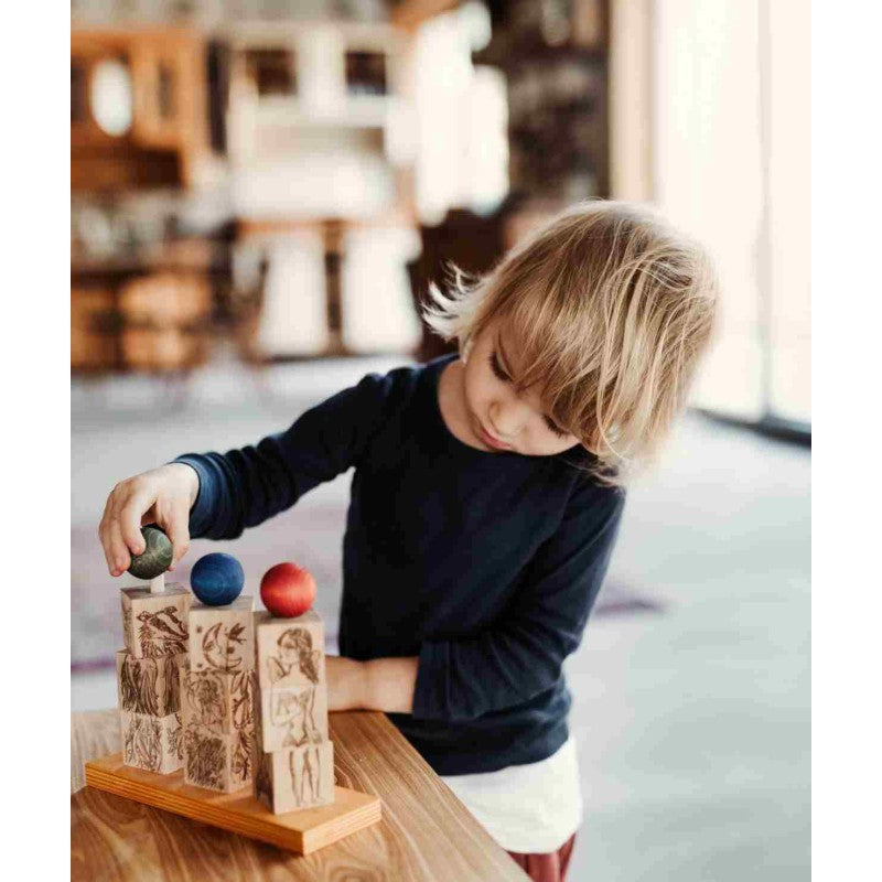 Wooden Story puidust pöörlev pusle "Dreamland" - Värviline