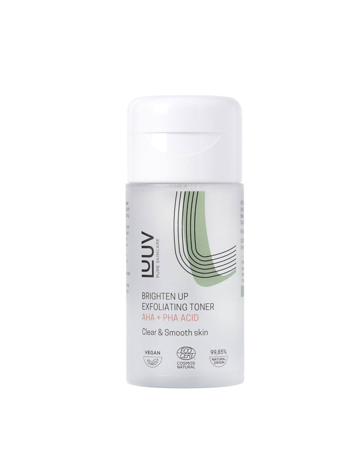 LUUV kooriv näovesi AHA + PHA hapetega COSMOS, 120 ml