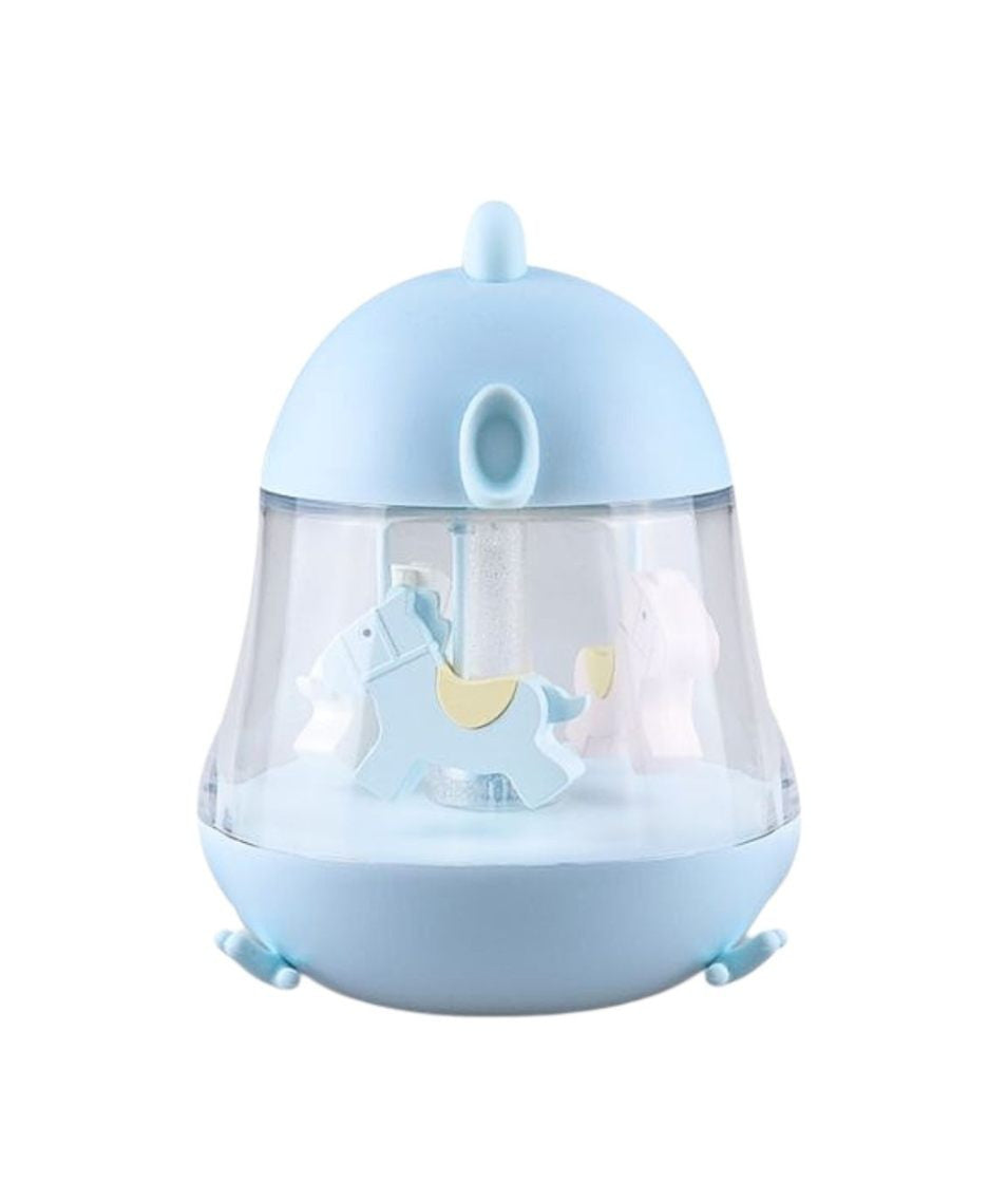 Rabbit & Friends karusselli ja muusikaga öölamp - Sinine
