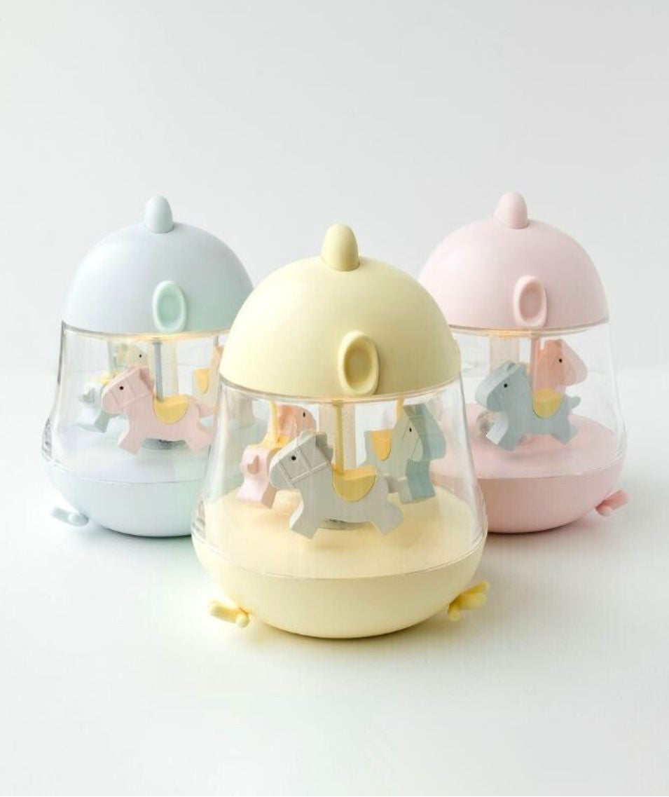 Rabbit & Friends karusselli ja muusikaga öölamp - Sinine