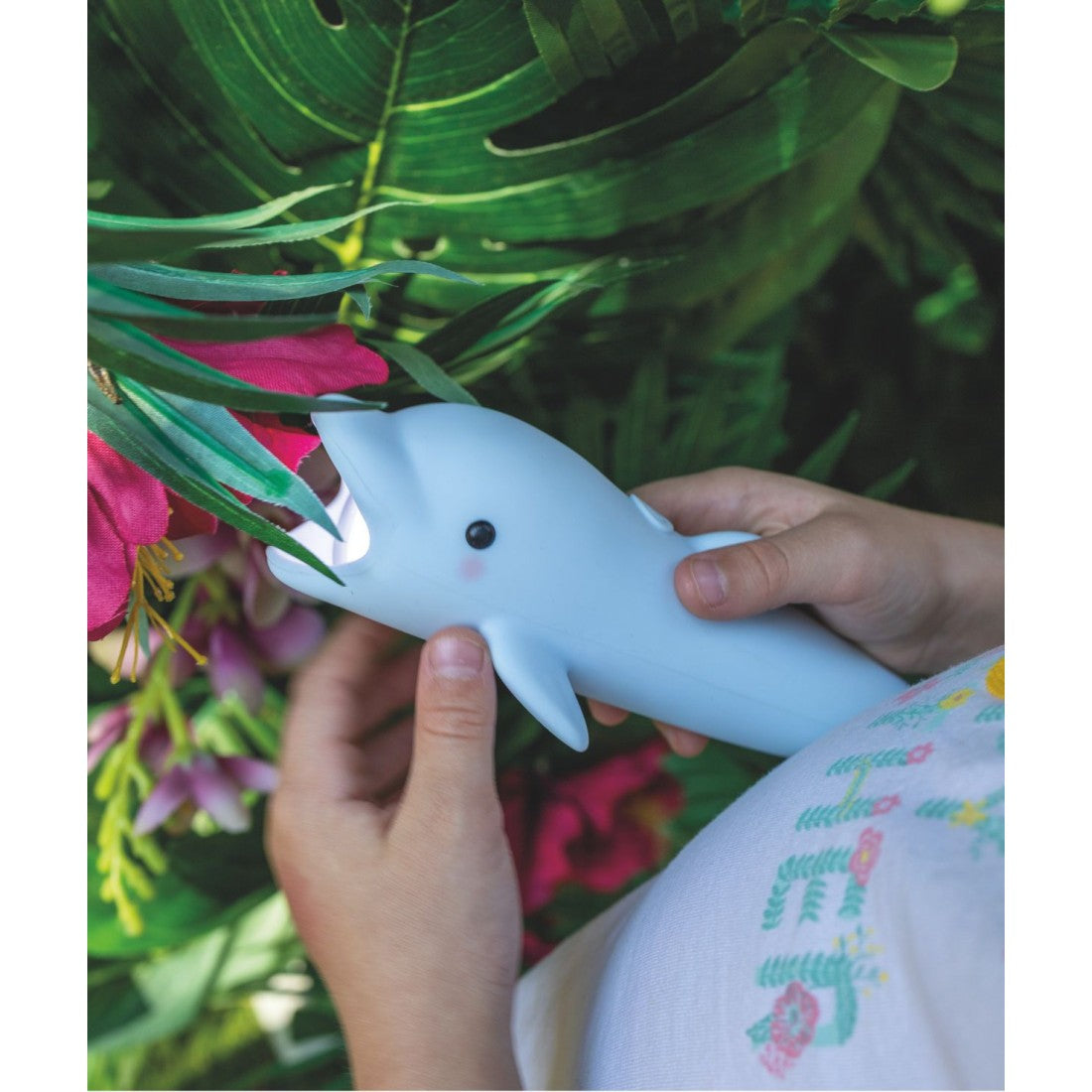 Rabbit & Friends laste taskulamp - Dolphin BUBBLY