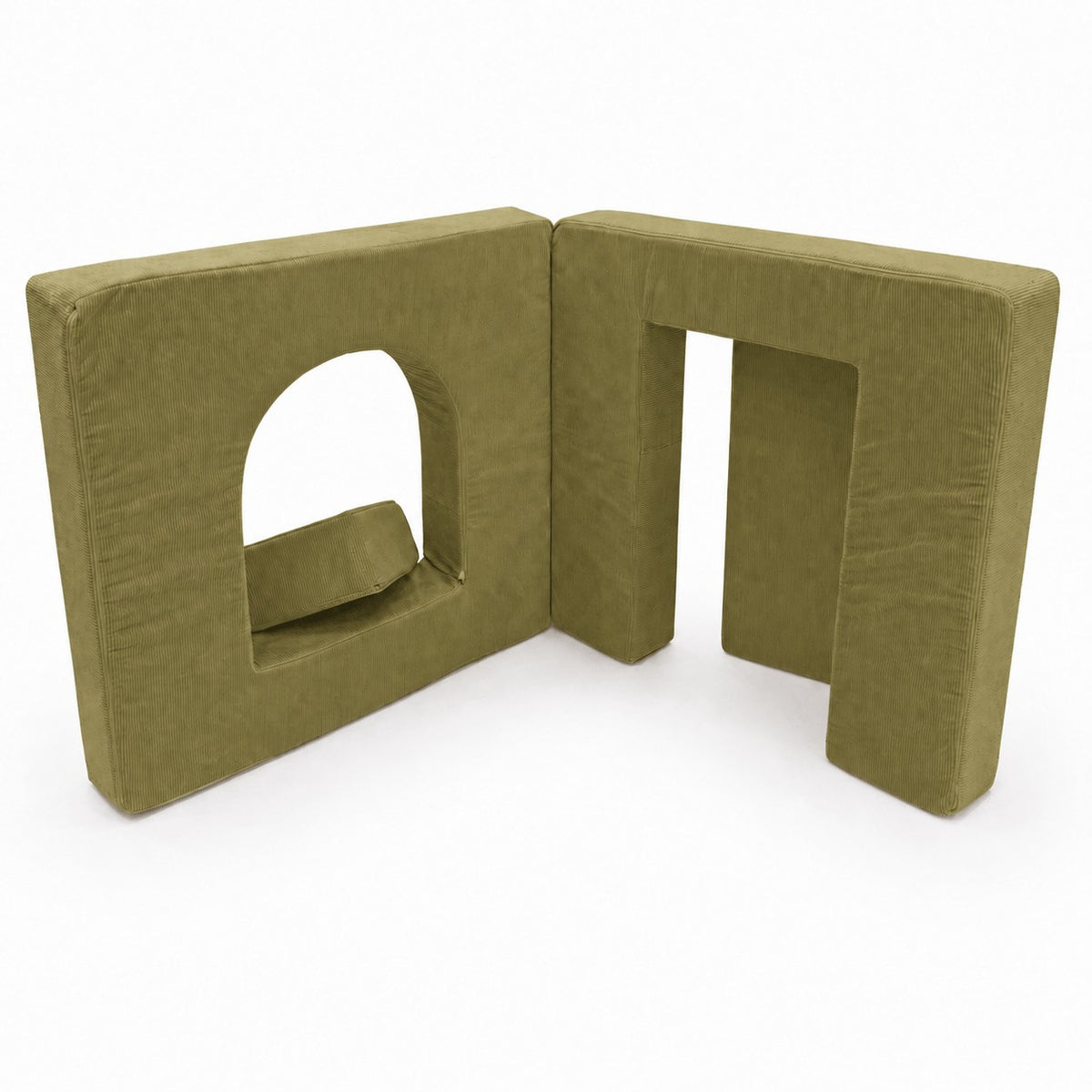 MeowBaby® pehme mängukomplekt väikelastele ARCHWAY, 4 elementi - Laim