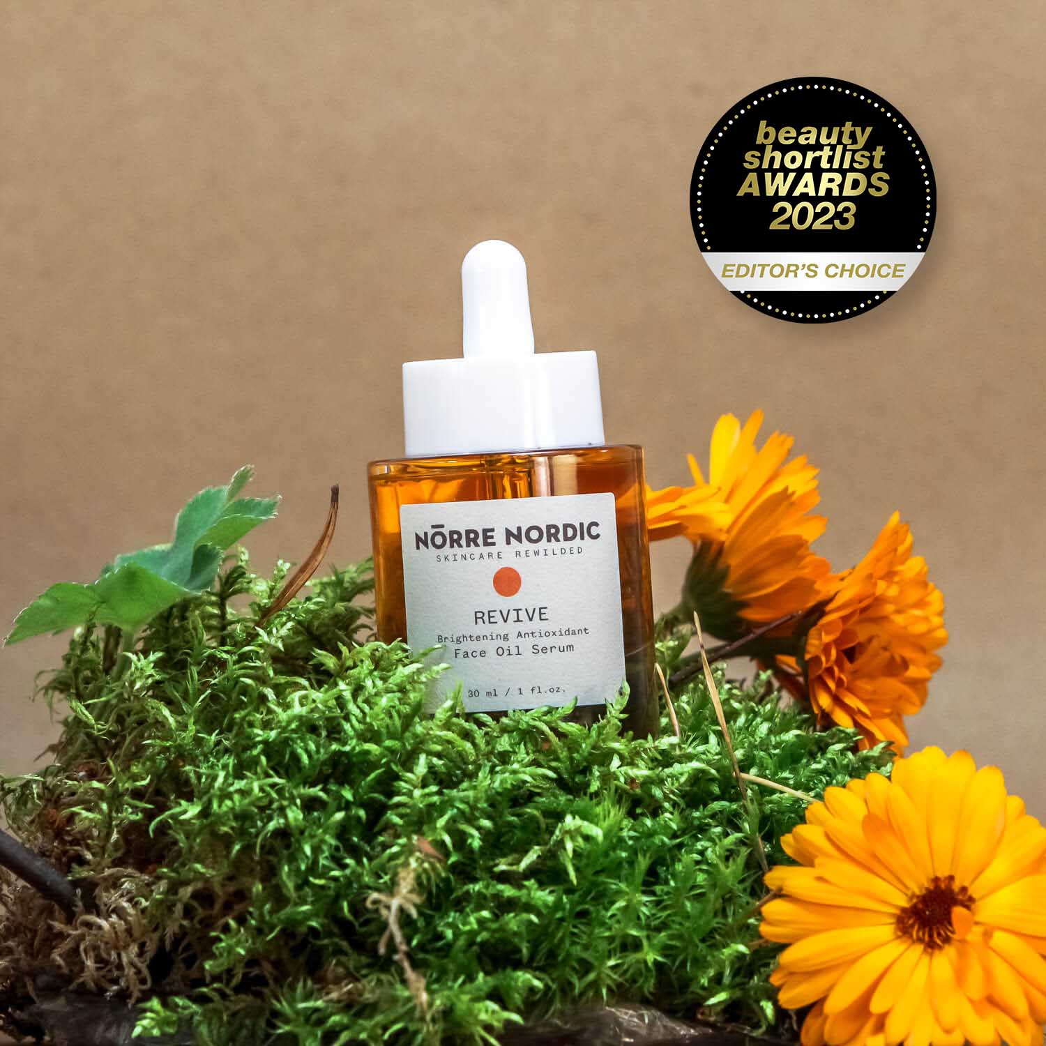 Nörre Nordic Nahka Helendav Antioksüdantidega Näoõli Seerum REVIVE, 30 ml