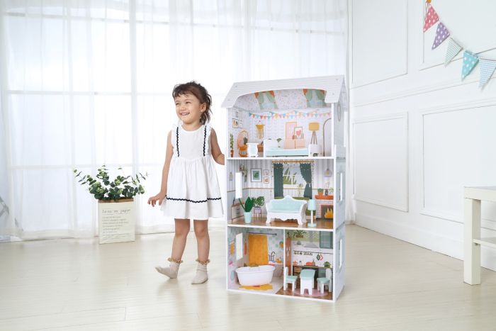Gerardo's Toys puidust nukumaja LED-tuledega "Luna"