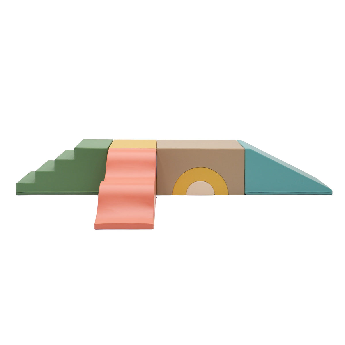 IGLU pehme mängukomplekt "Adventure Gym" - Neutraalsed pastelltoonid