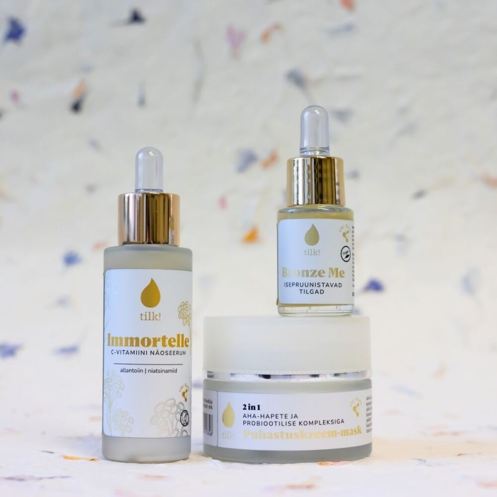 Tilk! immortelle näoseerum C-vitamiini, allantoiini ja niatsiinamiidiga, 30 ml