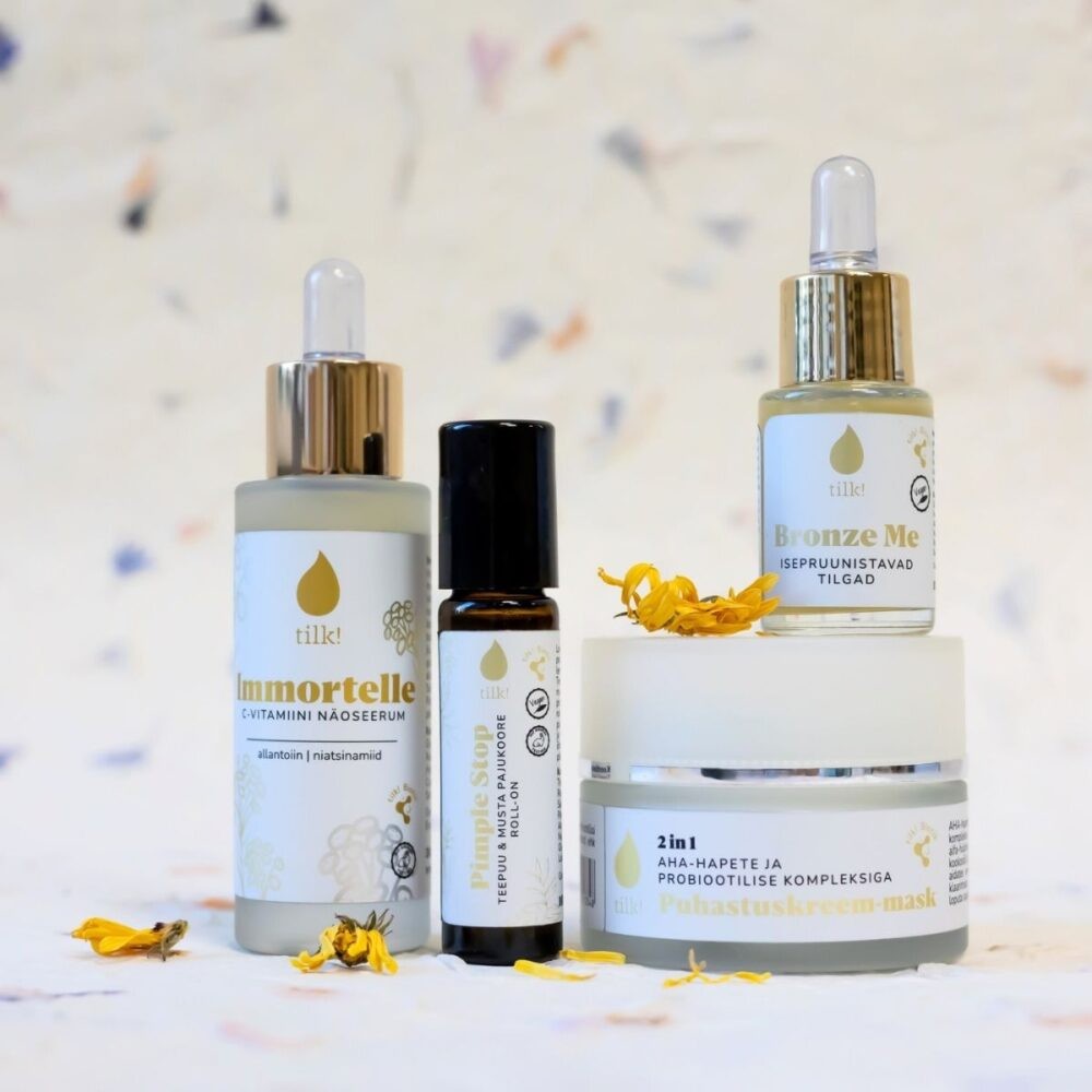 Tilk! immortelle näoseerum C-vitamiini, allantoiini ja niatsiinamiidiga, 30 ml