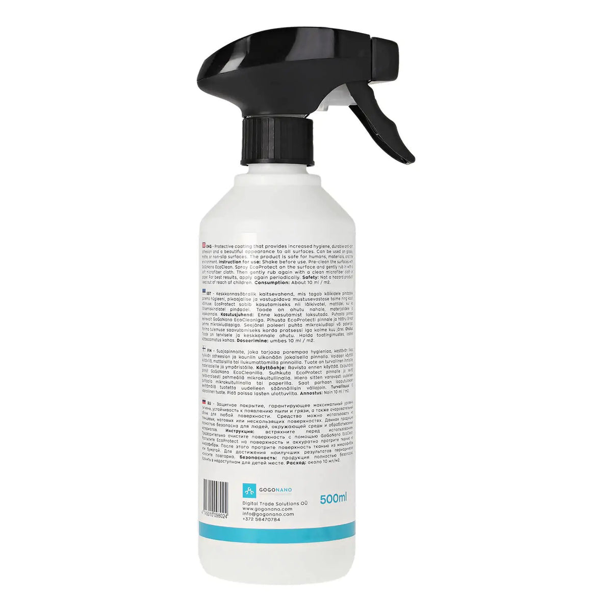 GoGoNano sisustuse ja sanitaarpindade kaitsevahend "EcoCare", 500 ml
