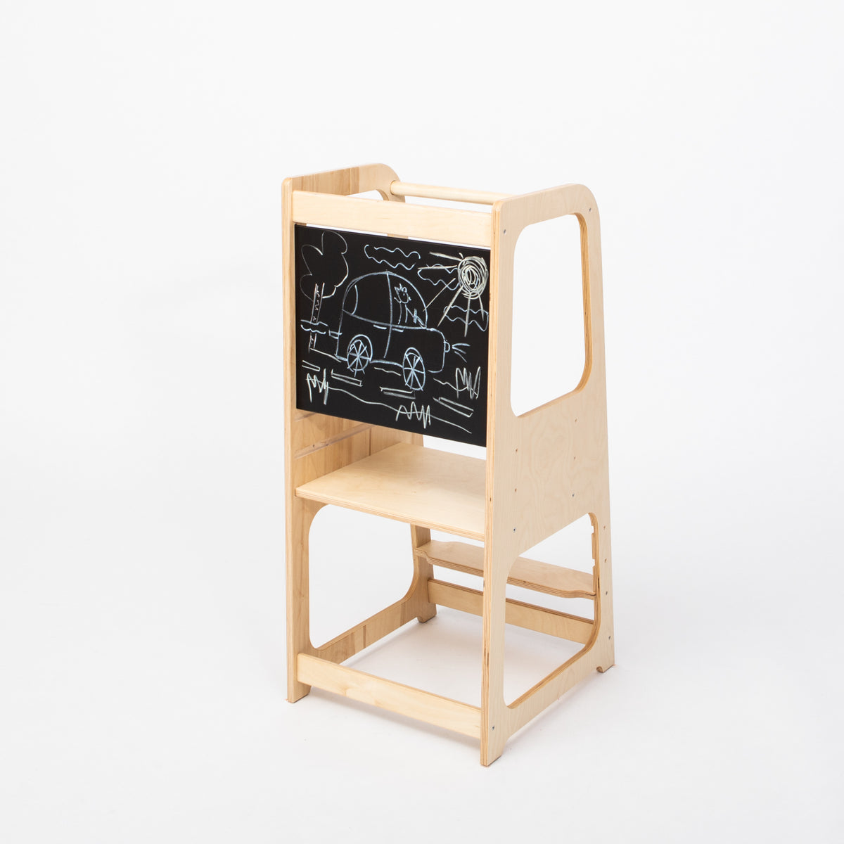 Montessori House Bed Montessori köögitorn kriiditahvliga