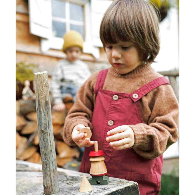 Wooden Story puidust kujundipusle "LALA" - Punane