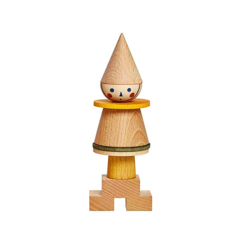 Wooden Story puidust kujundipusle "LALA" - Kollane
