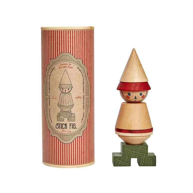 Wooden Story puidust kujundipusle "LALA" - Punane