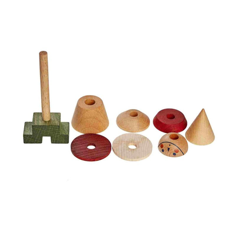 Wooden Story puidust kujundipusle "LALA" - Punane
