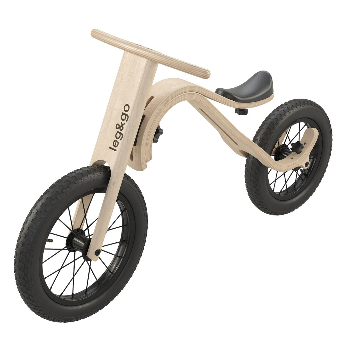 leg&go 3in1 puidust laste tasakaaluratas