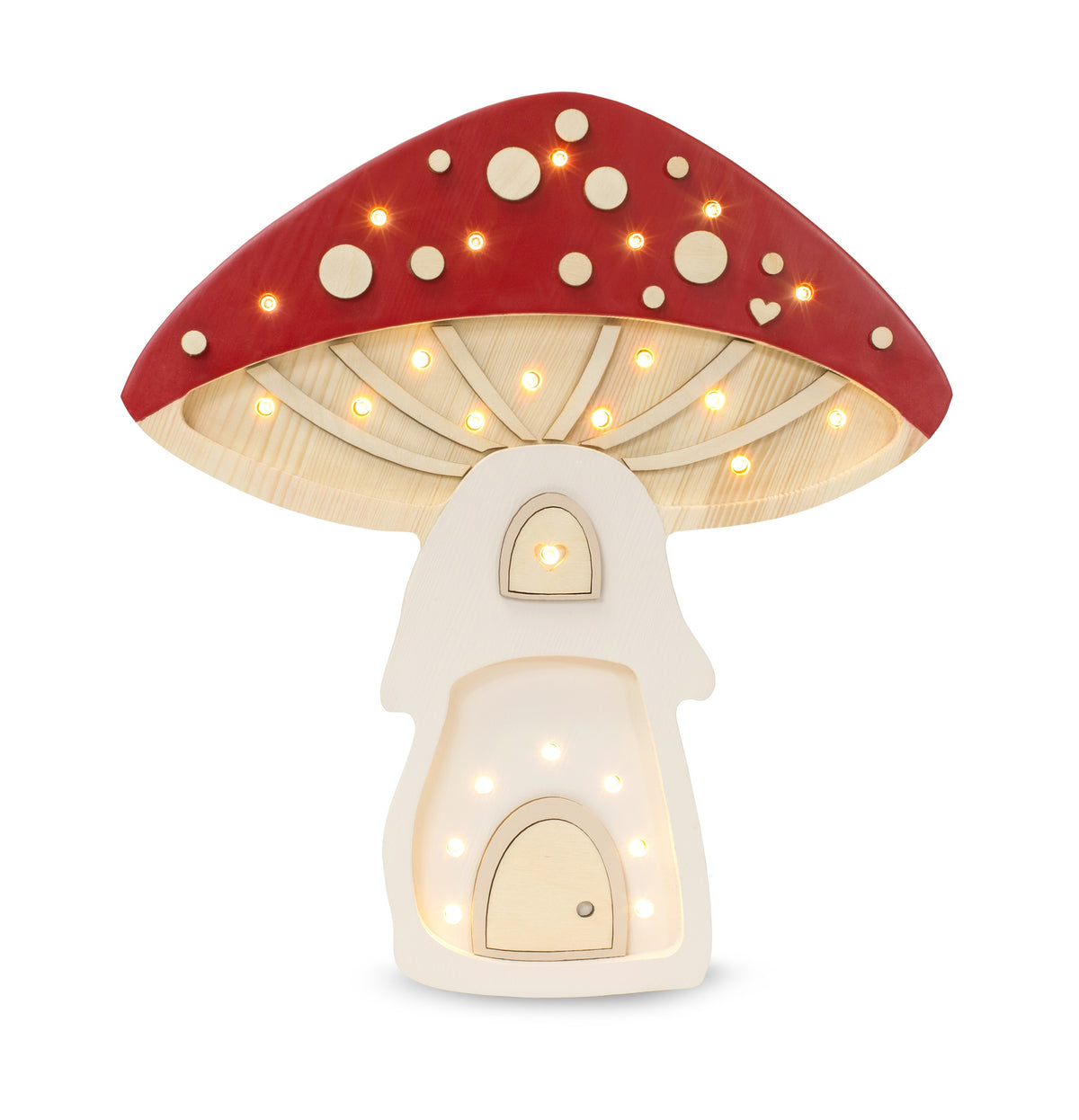 Little Lights puidust laste öölamp "Mushroom"