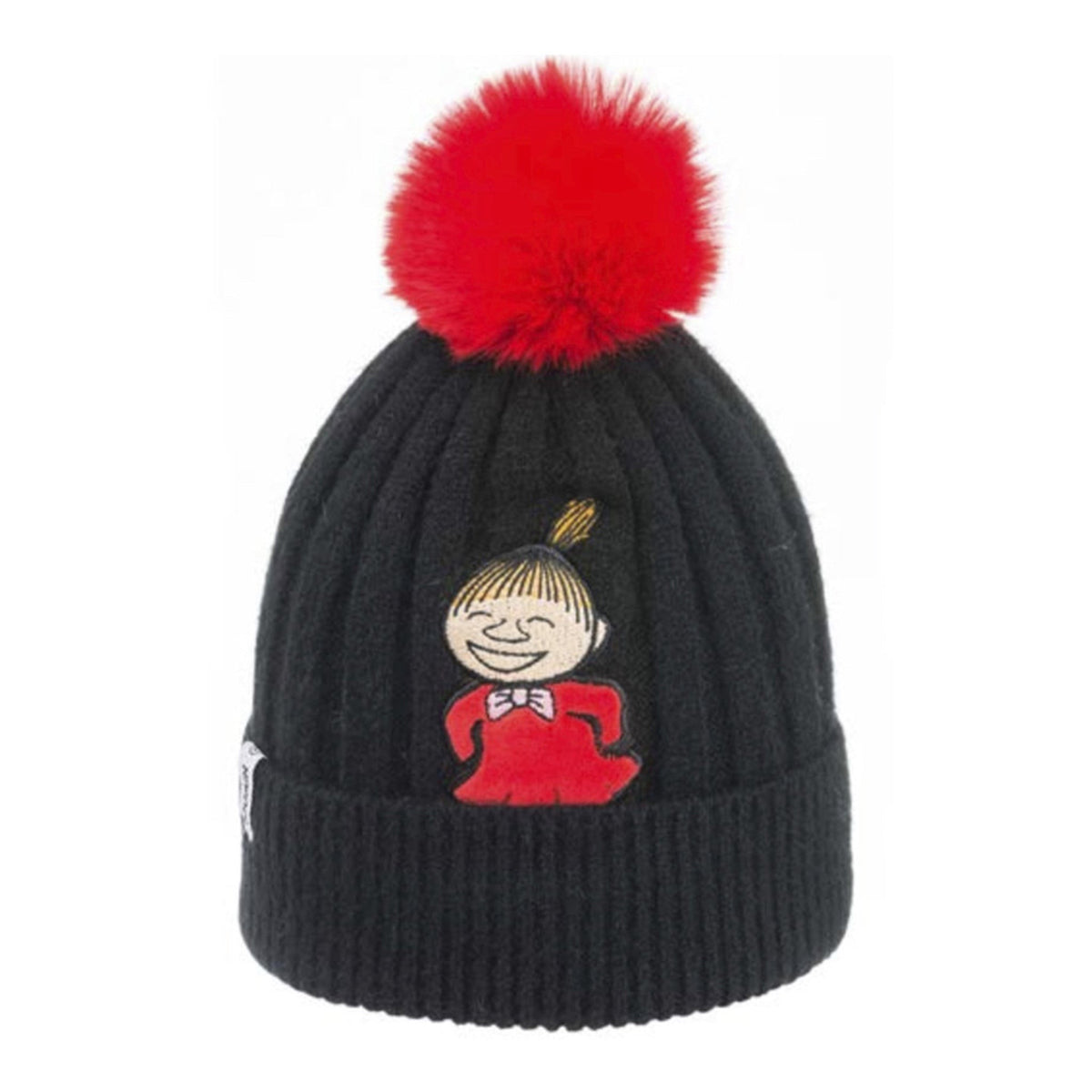 Moomin by NordicBuddies "Väike My" laste talvemüts - Must ja punane