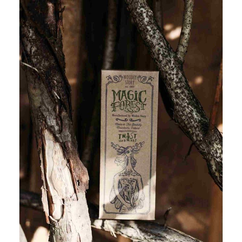 Wooden Story puidust pöörlev pusle "Magic Forest" - Naturaalne