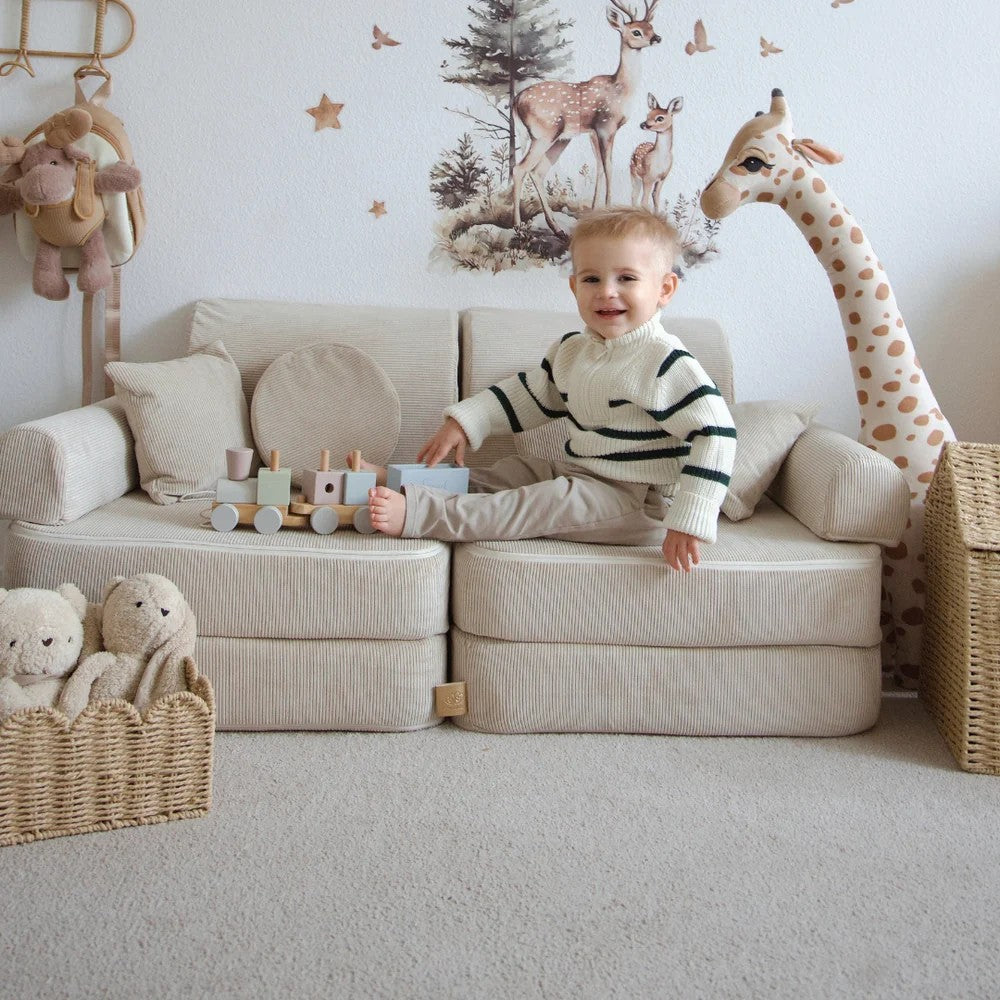 MeowBaby® keskmine modulaarne laste diivan - Slimcord Forrest