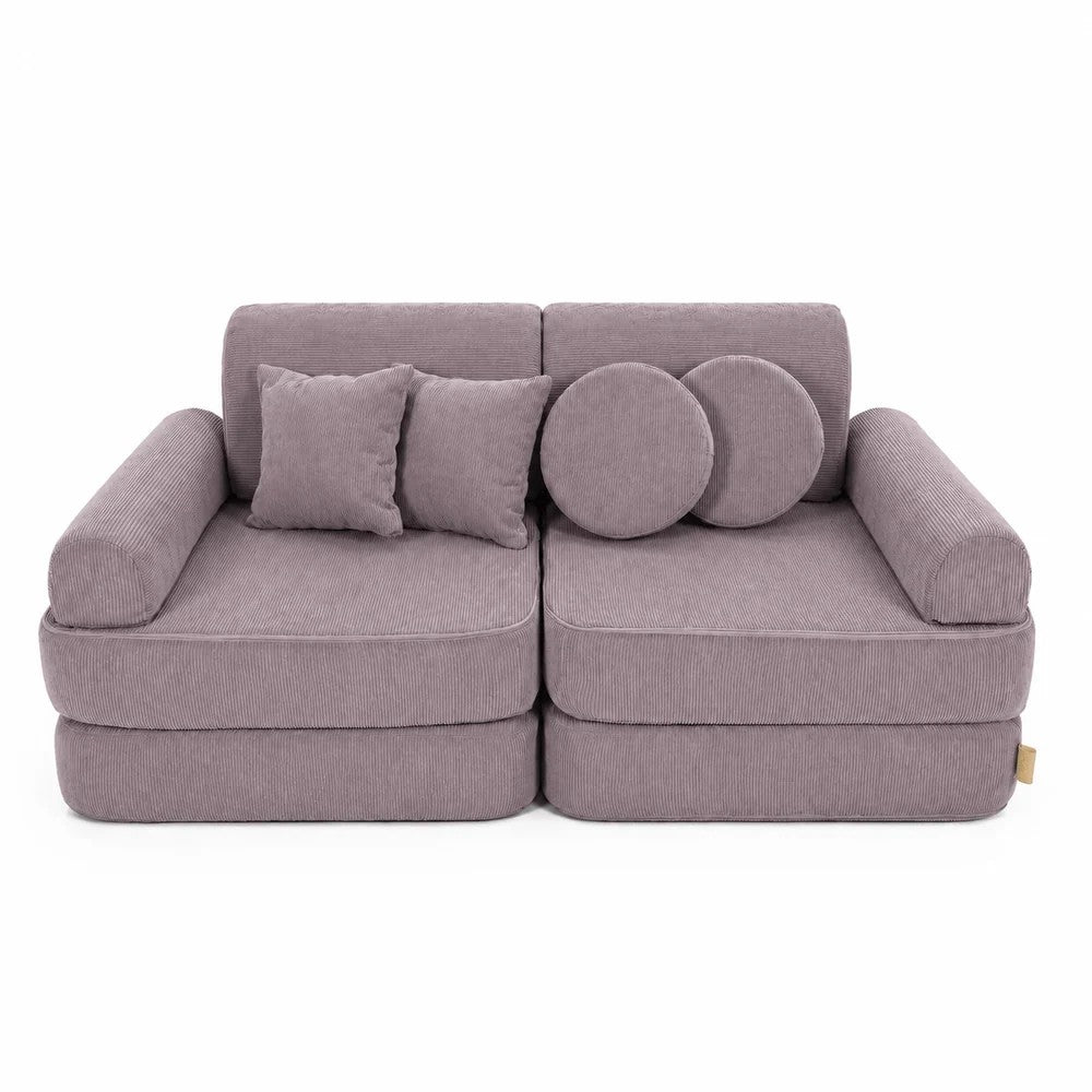 MeowBaby® keskmine modulaarne laste diivan - Slimcord Taupe