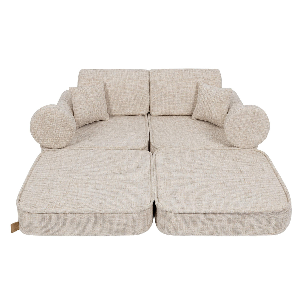 MeowBaby® keskmine modulaarne laste diivan - Tangle Marshmallow Beige