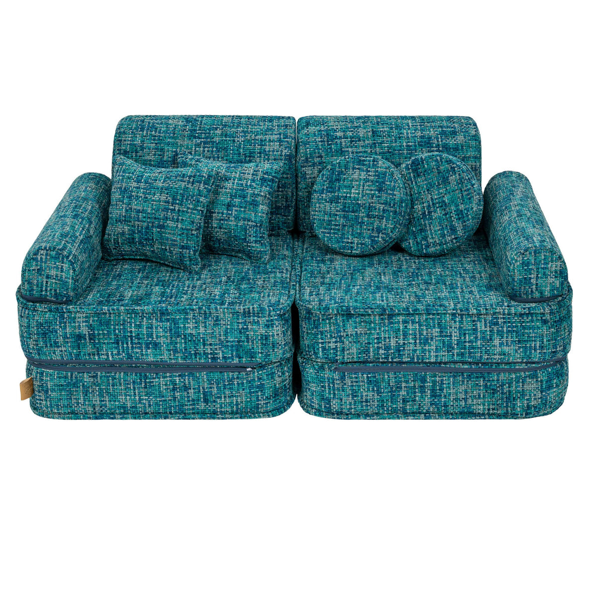 MeowBaby® keskmine modulaarne laste diivan - Tangle Lagoon Blue