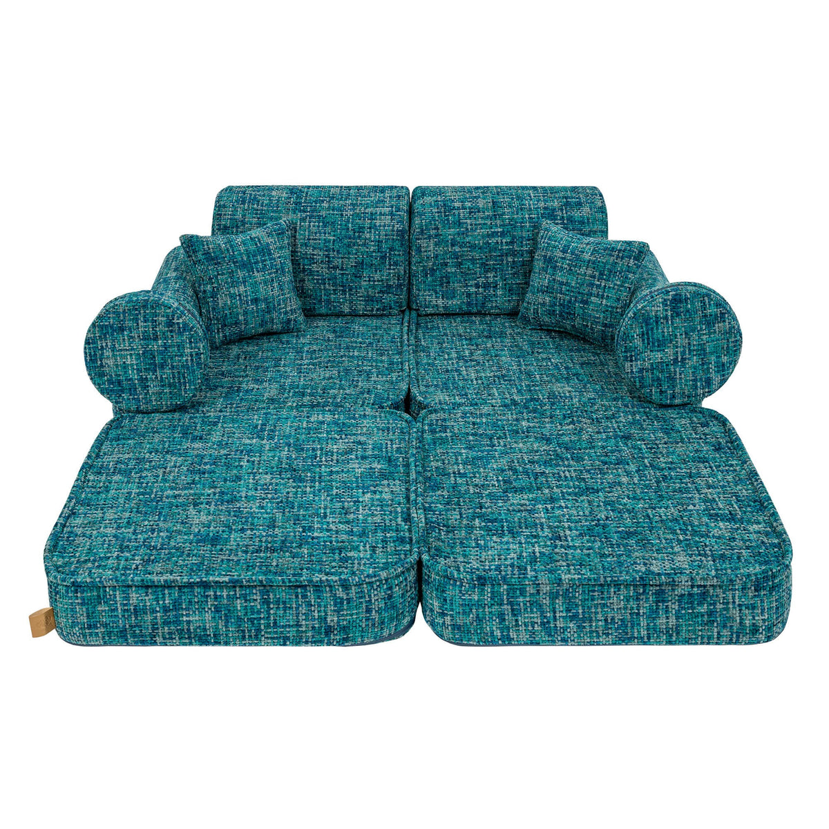 MeowBaby® keskmine modulaarne laste diivan - Tangle Lagoon Blue