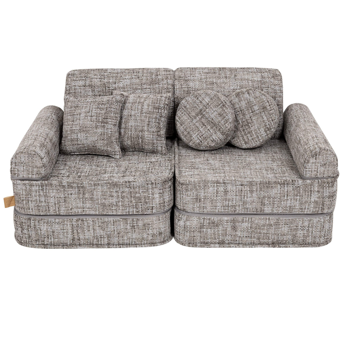 MeowBaby® keskmine modulaarne laste diivan - Tangle Moon Grey