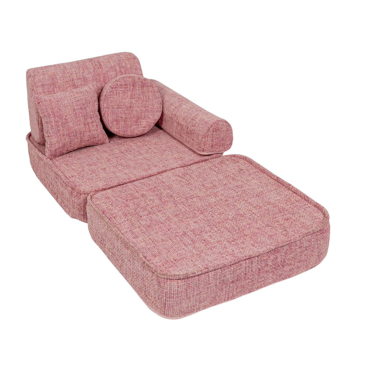 MeowBaby® keskmine modulaarne laste diivan - Tangle Bubblegum Pink