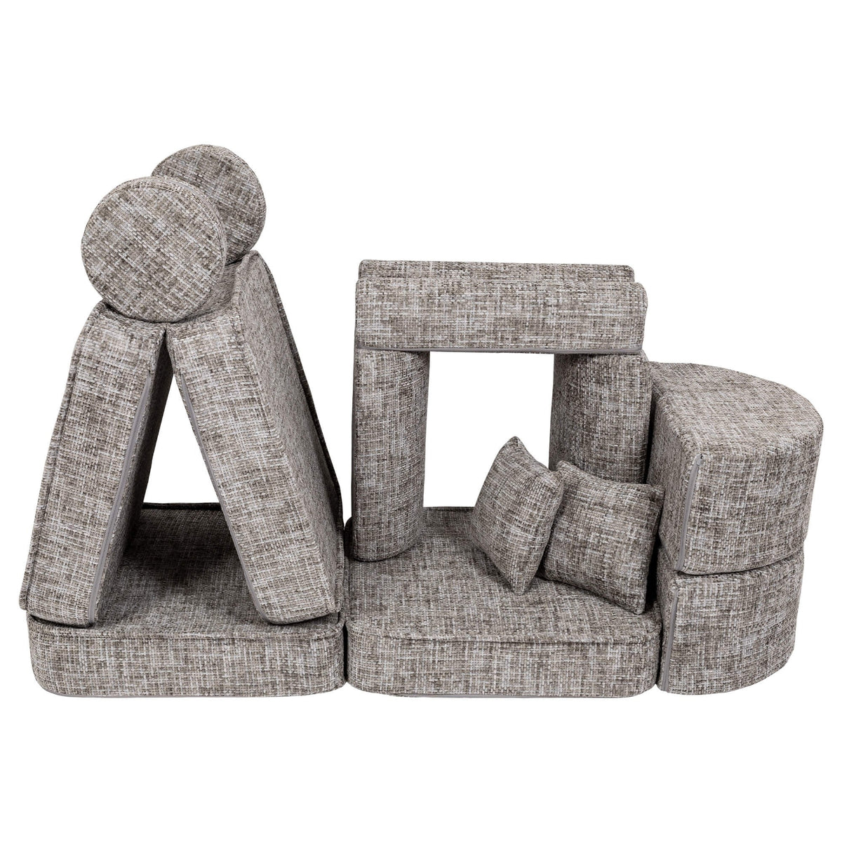 MeowBaby® keskmine modulaarne laste diivan Plus - Tangle Moon Grey