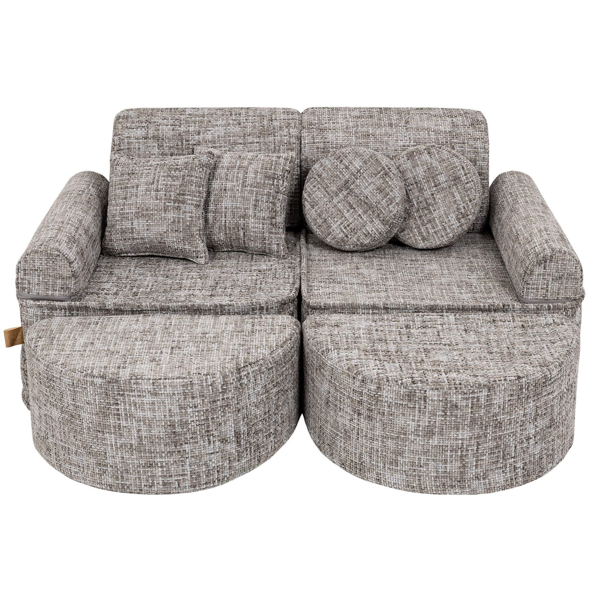 MeowBaby® keskmine modulaarne laste diivan Plus - Tangle Moon Grey