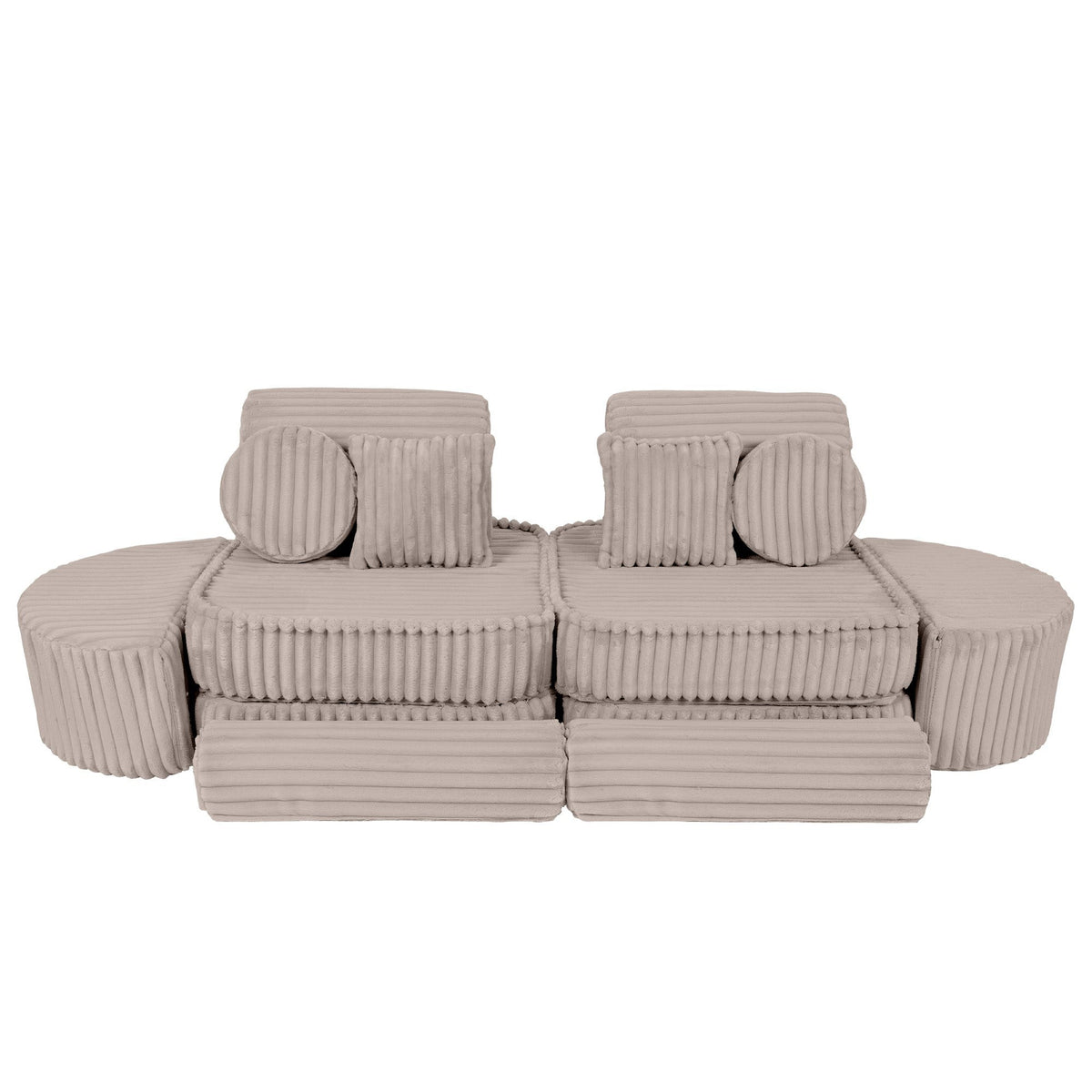 MeowBaby® keskmine modulaarne laste diivan Plus - Churros Beige