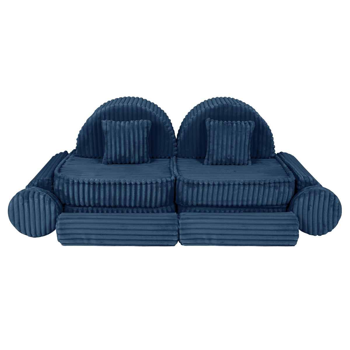 MeowBaby® keskmine modulaarne laste diivan Plus - Churros Blue