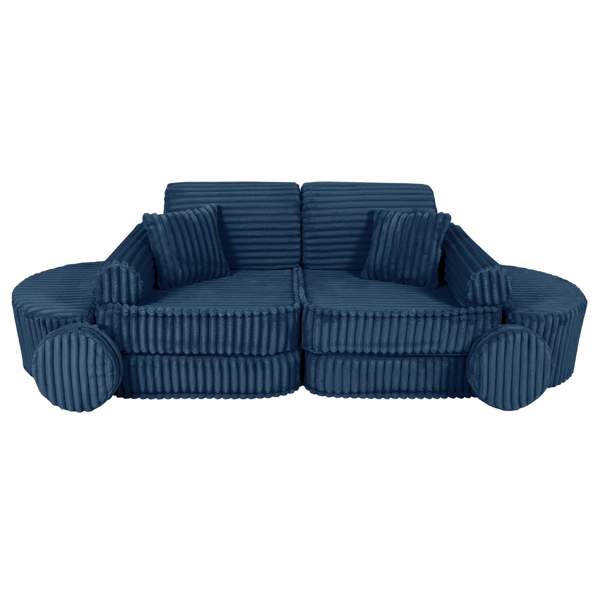 MeowBaby® keskmine modulaarne laste diivan Plus - Churros Blue